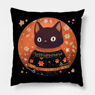 Sweater Weather - Cat Pillow