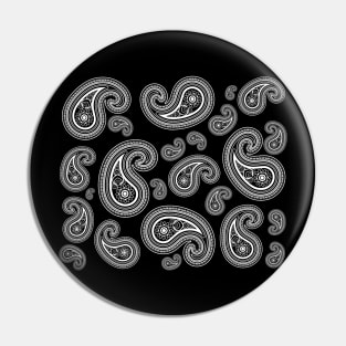 Paisleys on black Pin