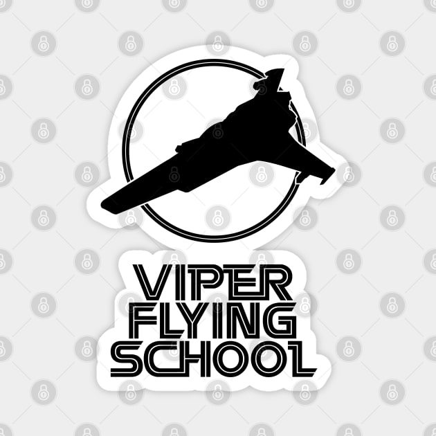 Viper Flying School Sci-Fi Battlestar Inspired Pilot Design Magnet by RetroGeek