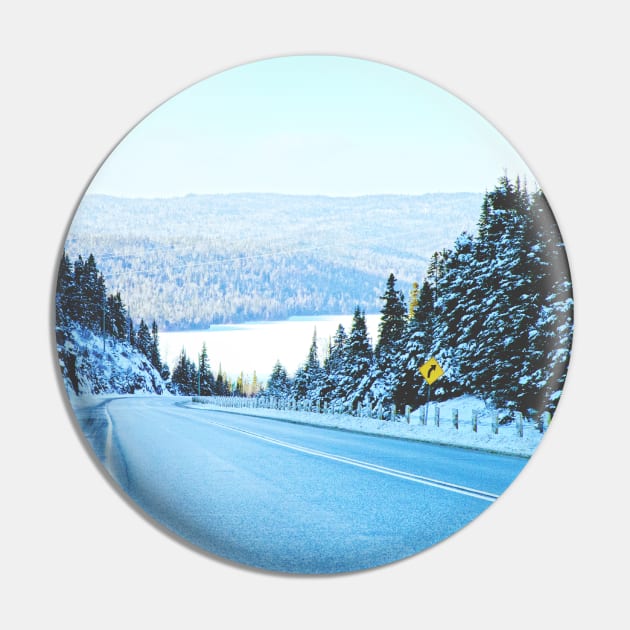 Looking Back. Winter Landscape Photograph Pin by love-fi