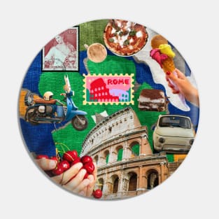 Passion and Pizza: Italy in Collage Form Pin