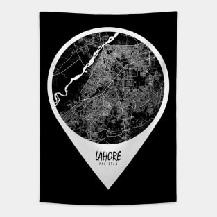 Lahore, Pakistan City Map - Travel Pin Tapestry