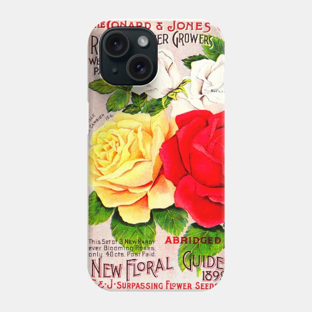 The Conard and Jones Co. Rose and Flower Catalogue Phone Case by WAITE-SMITH VINTAGE ART