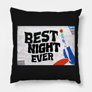 MPJJ Best Night Ever White Soho MPJJ Pillow