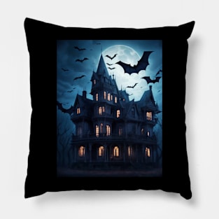 Haunted House Pillow