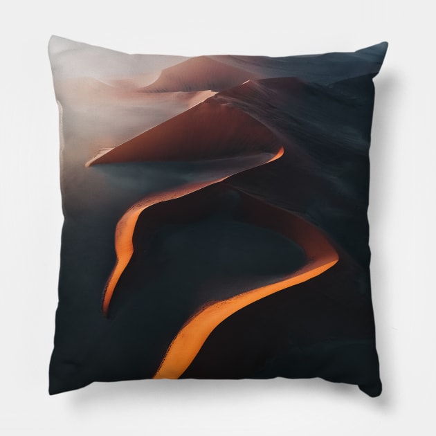 Namibian Salt Pan Pillow by withluke