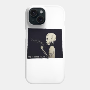 Hope Never Dies Skeleton Blowing Dandelion Phone Case