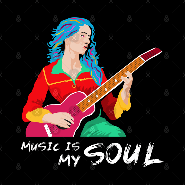 Music is My Soul by Womens Art Store