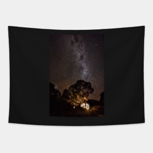 The Milky Way Over the Boathouse Tapestry