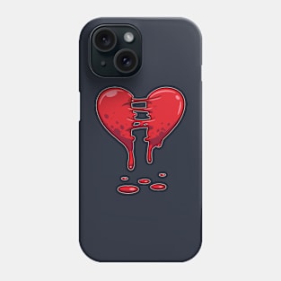 Dripping Broken Healing Heart Valentines Day Phone Case