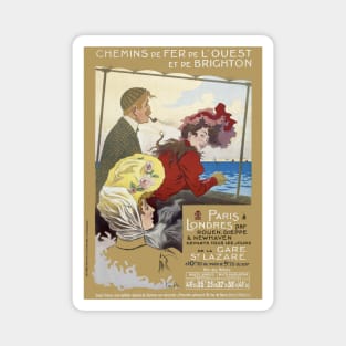 Paris à Londres France Vintage Poster 1905 Magnet