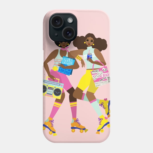 Roller Skaters Phone Case by tabithabianca