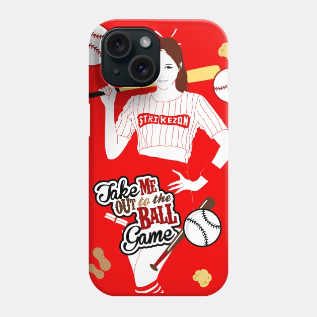 Take Me Out to the Ball Game Phone Case by loxlley