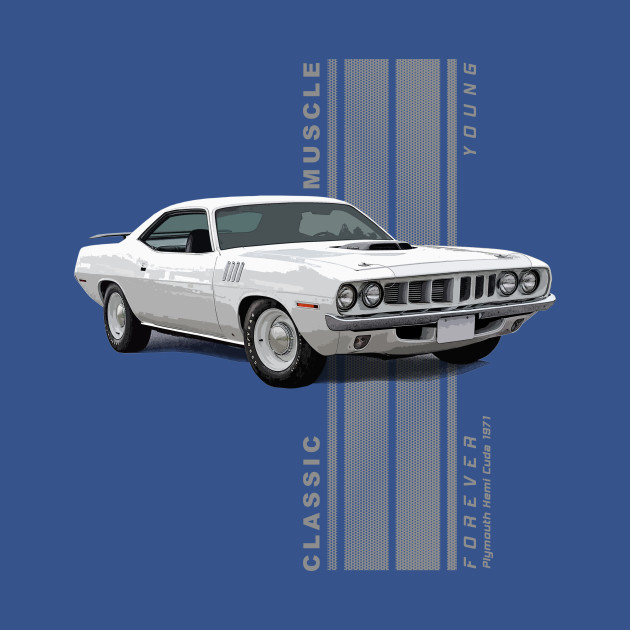 Discover Plymouth Hemi Cuda Classic American Muscle Cars Vintage - American Muscle Car - T-Shirt