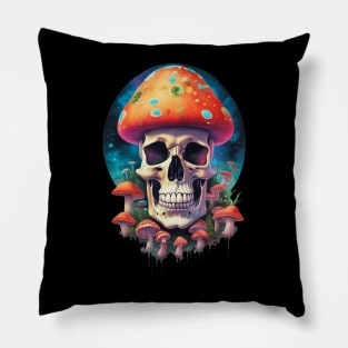 shroomy skull V Pillow