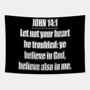 Bible Verse  John 14:1 (KJV) Tapestry