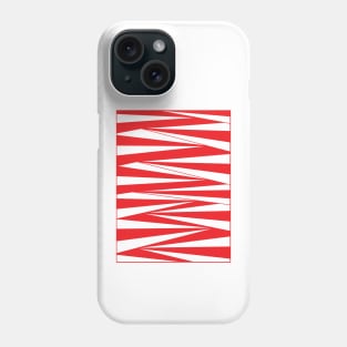 Geometric red fan creative doodle art Phone Case