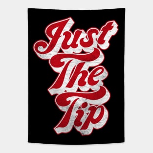 Just The Tip  // Vintage Faded Style Design Tapestry
