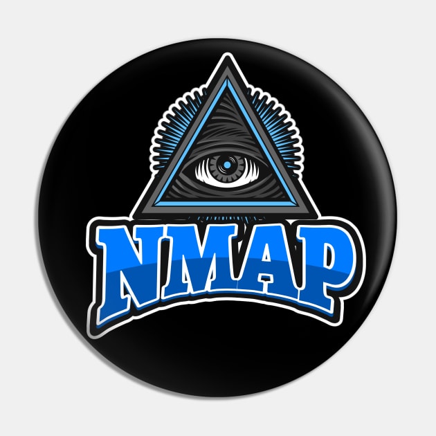 Cyber security - Hacker - NMAP Pin by Cyber Club Tees