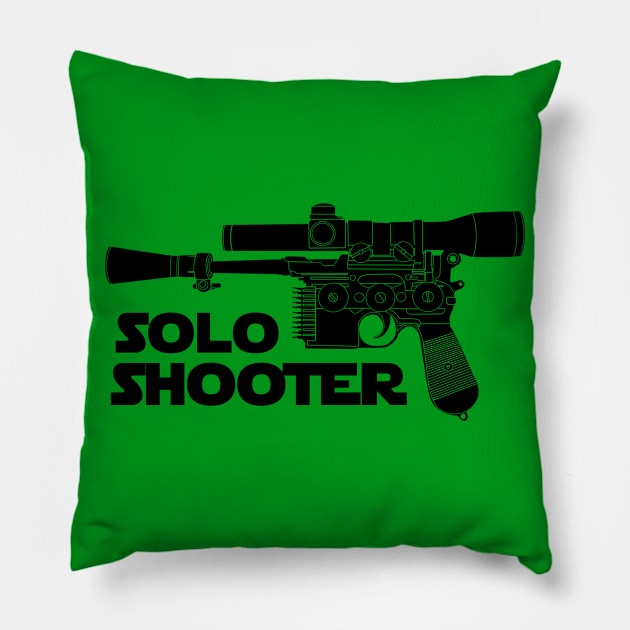 SOLO SHOOTER Pillow by DistractedGeek