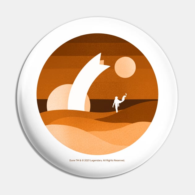 Minimalist Arrakis, Neutral Pin by Dream Artworks