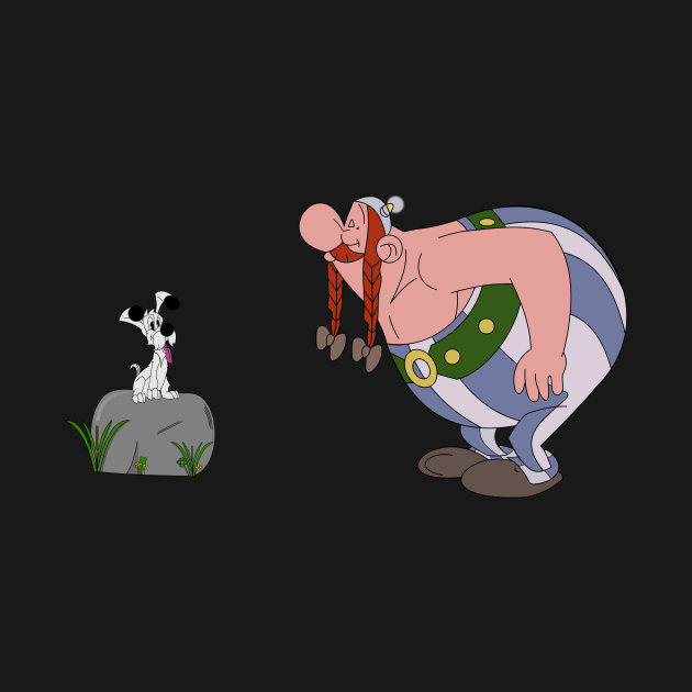 Obelix and Idefix by Stinos