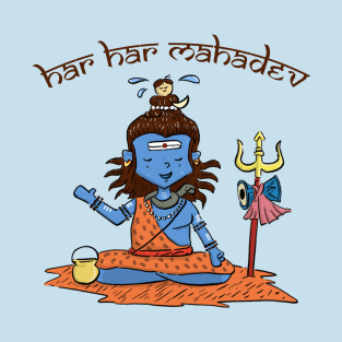 Har Har Mahadev cute illustration T-Shirt