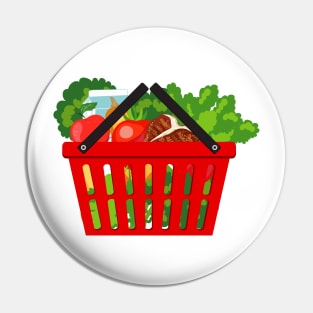 Food Delivery Basket Pin