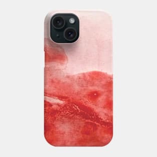 Red watercolor gradient design Phone Case