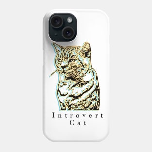 Introvert Cat Phone Case