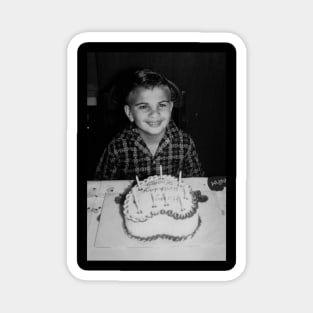 Happy Birthday B&W Vintage Magnet