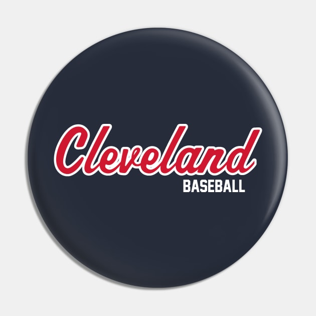 Cleveland Baseball Script Pin by twothree