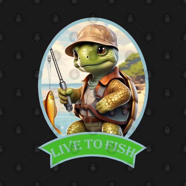 Live To Fish Two by DG Foster Products