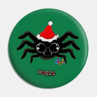 🕷️ Spider in a Santa Hat Pin
