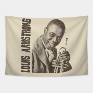 Vintage Young Louis Armstrong Tapestry