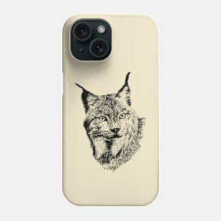 Lynx portrait Phone Case