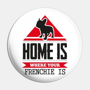 Home is where frenchie is Pin