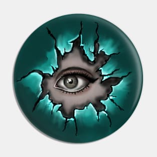 Creepy gaze of curiosity Pin