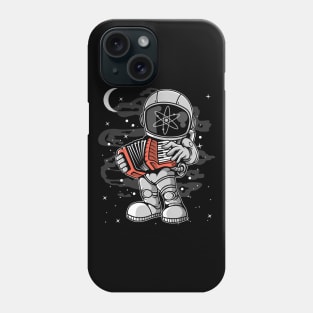 Astronaut Accordion Cosmos ATOM Coin To The Moon Crypto Token Cryptocurrency Blockchain Wallet Birthday Gift For Men Women Kids Phone Case