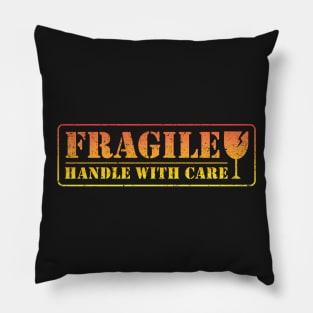 Funny Fragile Sign Board Pillow