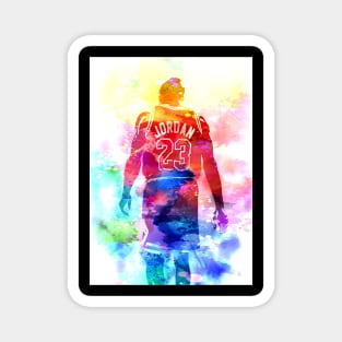 Michael Jordan Watercolor Magnet