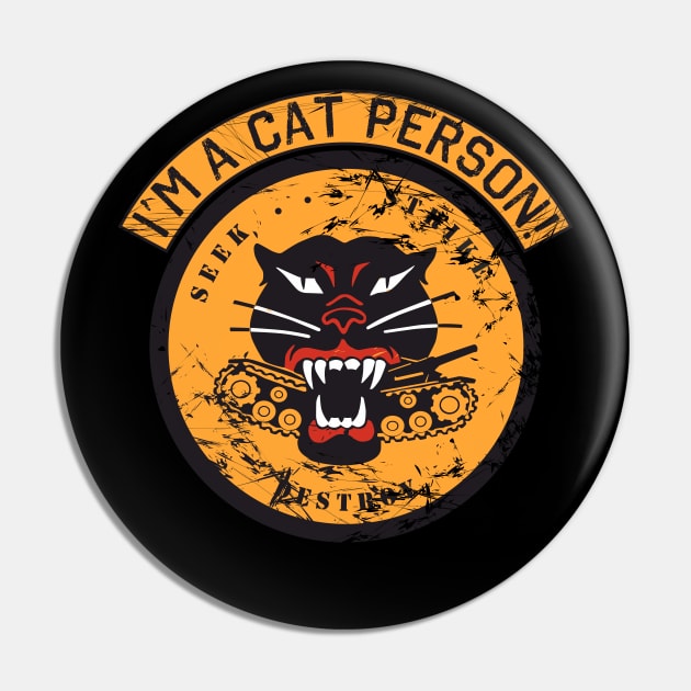 im a cat person! seek strike destroy US Tank destroyers logo Pin by FAawRay