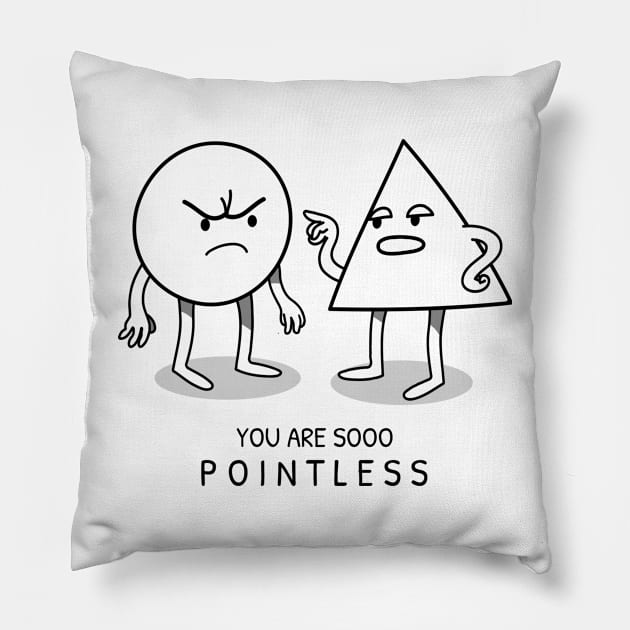 Geometry Pun Pillow by GaroStudioFL