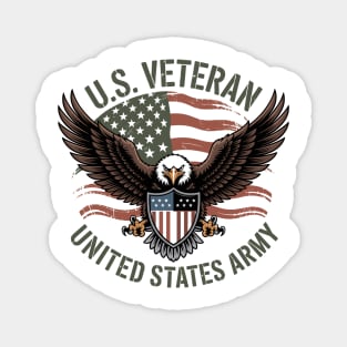 Proud American Veteran T-Shirt Magnet