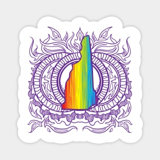 New Hampshire Mandala Pride Magnet
