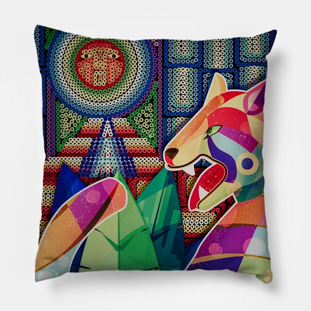 mexican panter Pillow by lezettern