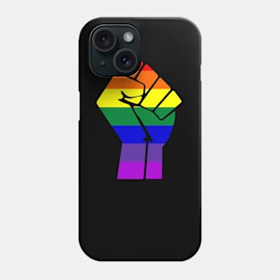 Gay Pride Raised Fist Phone Case