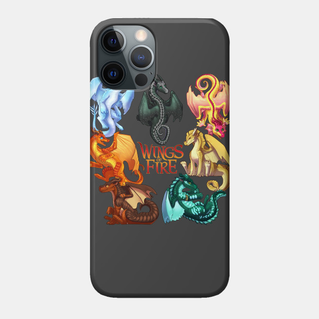 Wings of Fire: Jade Winglet Dragonets (with Logo) - Dragon - Phone Case