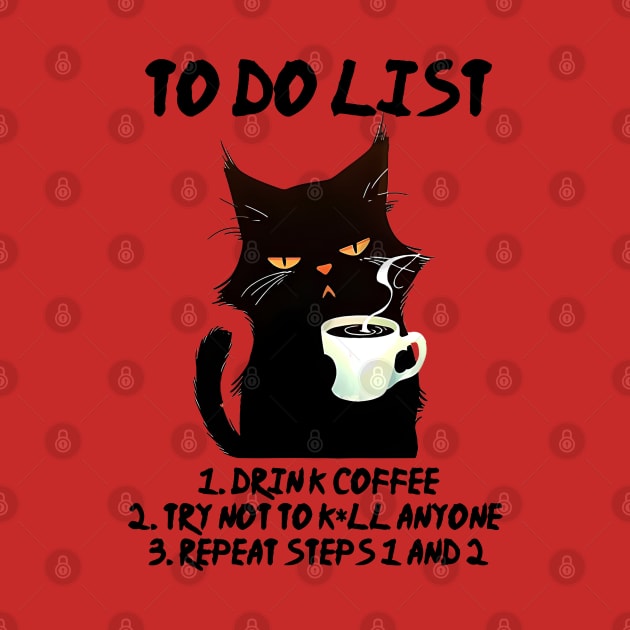 Black Cat To Do List by KayBee Gift Shop