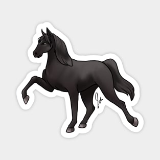 Horse - Tennessee Walker - Black Magnet